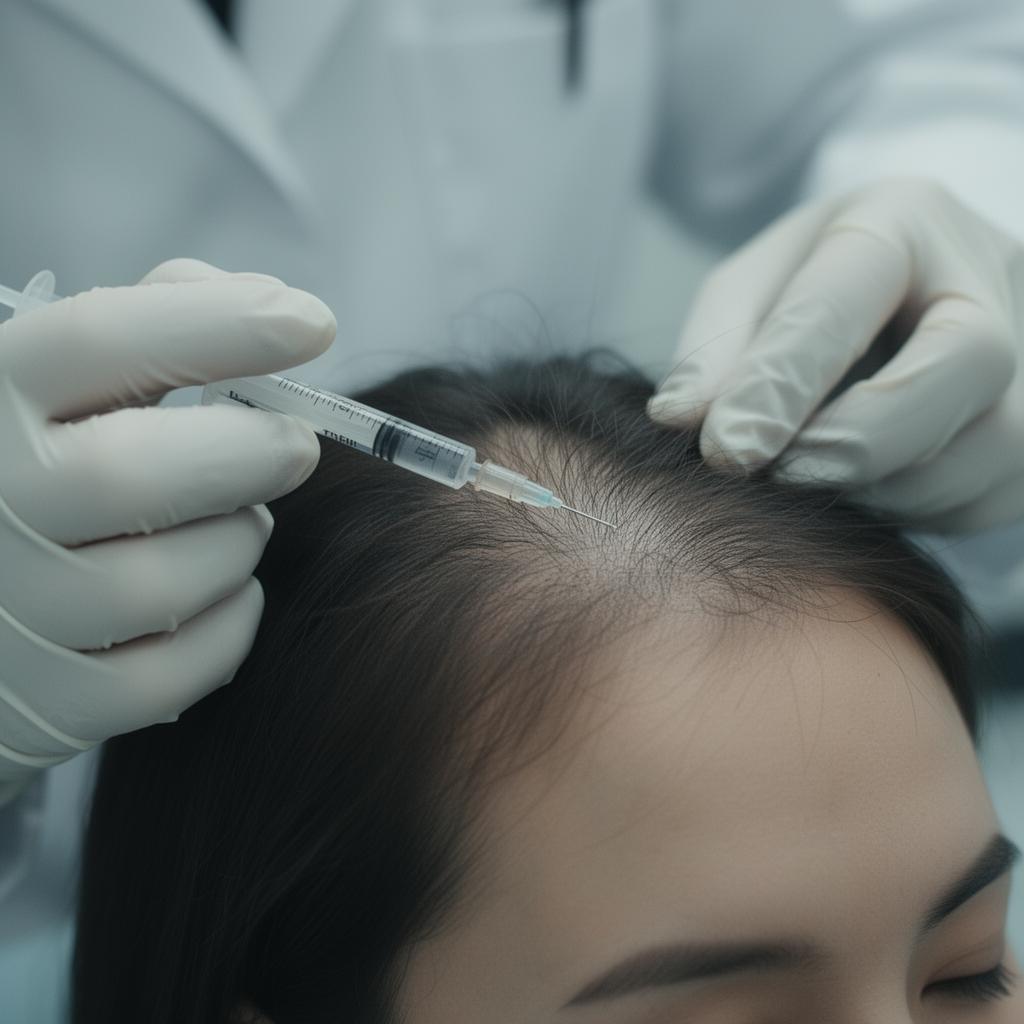 Iniezione PRP cuoio capelluto — clinica Edonise